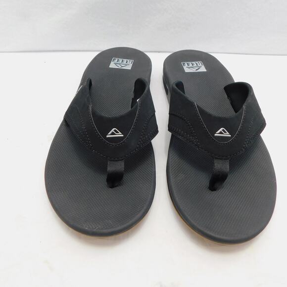 Reef Black Men's Fanning Flip Flop  with Bottle Opener Size 12 New - Picture 3 of 15